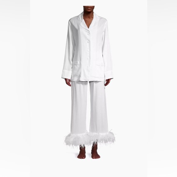 Sleeper Other - Sleeper Party Faux Feather 2-Piece Pajama Set